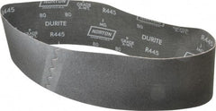 Norton - 4" Wide x 36" OAL, 80 Grit, Silicon Carbide Abrasive Belt - Silicon Carbide, Medium, Coated, Wet - Eagle Tool & Supply