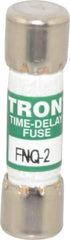 Cooper Bussmann - 500 VAC, 2 Amp, Time Delay General Purpose Fuse - Fuse Holder Mount, 1-1/2" OAL, 10 at AC kA Rating, 13/32" Diam - Eagle Tool & Supply