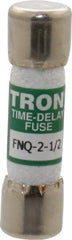 Cooper Bussmann - 500 VAC, 2.5 Amp, Time Delay General Purpose Fuse - Fuse Holder Mount, 1-1/2" OAL, 10 at AC kA Rating, 13/32" Diam - Eagle Tool & Supply