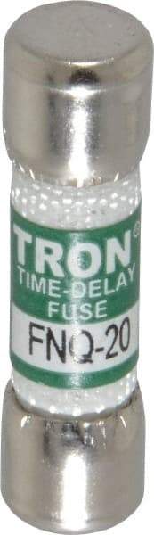 Cooper Bussmann - 500 VAC, 20 Amp, Time Delay General Purpose Fuse - Fuse Holder Mount, 1-1/2" OAL, 10 at AC kA Rating, 13/32" Diam - Eagle Tool & Supply