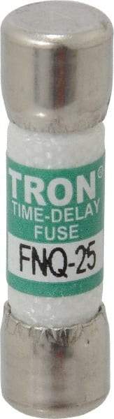 Cooper Bussmann - 500 VAC, 25 Amp, Time Delay General Purpose Fuse - Fuse Holder Mount, 1-1/2" OAL, 10 at AC kA Rating, 13/32" Diam - Eagle Tool & Supply