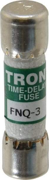 Cooper Bussmann - 500 VAC, 3 Amp, Time Delay General Purpose Fuse - Fuse Holder Mount, 1-1/2" OAL, 10 at AC kA Rating, 13/32" Diam - Eagle Tool & Supply