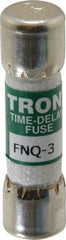 Cooper Bussmann - 500 VAC, 3 Amp, Time Delay General Purpose Fuse - Fuse Holder Mount, 1-1/2" OAL, 10 at AC kA Rating, 13/32" Diam - Eagle Tool & Supply