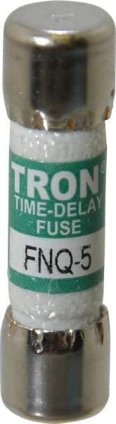 Cooper Bussmann - 500 VAC, 5 Amp, Time Delay General Purpose Fuse - Fuse Holder Mount, 1-1/2" OAL, 10 at AC kA Rating, 13/32" Diam - Eagle Tool & Supply