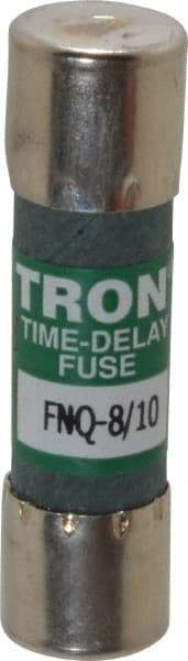 Cooper Bussmann - 500 VAC, 0.8 Amp, Time Delay General Purpose Fuse - Fuse Holder Mount, 1-1/2" OAL, 10 at AC kA Rating, 13/32" Diam - Eagle Tool & Supply