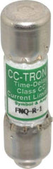 Cooper Bussmann - 300 VDC, 600 VAC, 1 Amp, Time Delay General Purpose Fuse - Fuse Holder Mount, 1-1/2" OAL, 200 at AC (RMS) kA Rating, 13/32" Diam - Eagle Tool & Supply