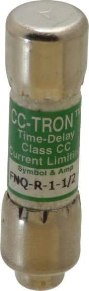 Cooper Bussmann - 300 VDC, 600 VAC, 1.5 Amp, Time Delay General Purpose Fuse - Fuse Holder Mount, 1-1/2" OAL, 200 at AC (RMS) kA Rating, 13/32" Diam - Eagle Tool & Supply