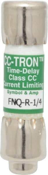Cooper Bussmann - 300 VDC, 600 VAC, 0.25 Amp, Time Delay General Purpose Fuse - Fuse Holder Mount, 1-1/2" OAL, 200 at AC (RMS) kA Rating, 13/32" Diam - Eagle Tool & Supply