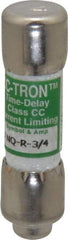 Cooper Bussmann - 300 VDC, 600 VAC, 0.75 Amp, Time Delay General Purpose Fuse - Fuse Holder Mount, 1-1/2" OAL, 200 at AC (RMS) kA Rating, 13/32" Diam - Eagle Tool & Supply