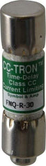 Cooper Bussmann - 300 VDC, 600 VAC, 30 Amp, Time Delay General Purpose Fuse - Fuse Holder Mount, 1-1/2" OAL, 200 at AC (RMS) kA Rating, 13/32" Diam - Eagle Tool & Supply