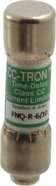 Cooper Bussmann - 300 VDC, 600 VAC, 0.6 Amp, Time Delay General Purpose Fuse - Fuse Holder Mount, 1-1/2" OAL, 200 at AC (RMS) kA Rating, 13/32" Diam - Eagle Tool & Supply