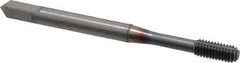 OSG - M4x0.70 Metric Coarse D6 Thread Limit Bottoming Thread Forming Tap - Powdered Metal High Speed Steel, TiCN Finish, 2-1/8" OAL, 3/4" Thread Length, Right Hand Thread, Series EXOTAP NRT - Eagle Tool & Supply