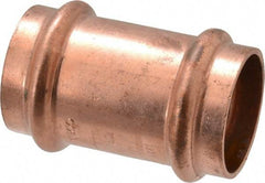 NIBCO - 1" Wrot Copper Pipe Coupling - P x P, Press Fitting - Eagle Tool & Supply