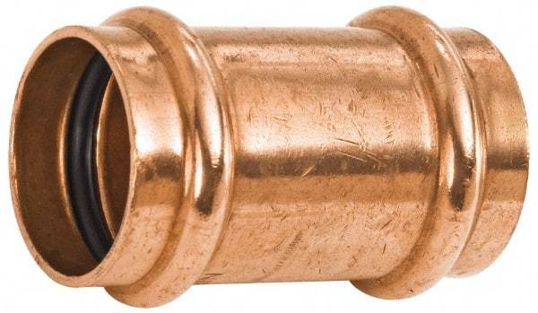 NIBCO - 2-1/2" Wrot Copper Pipe Coupling without Stop - P x P, Press Fitting - Eagle Tool & Supply