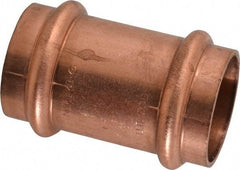 NIBCO - 1" Wrot Copper Pipe Coupling without Stop - P x P, Press Fitting - Eagle Tool & Supply