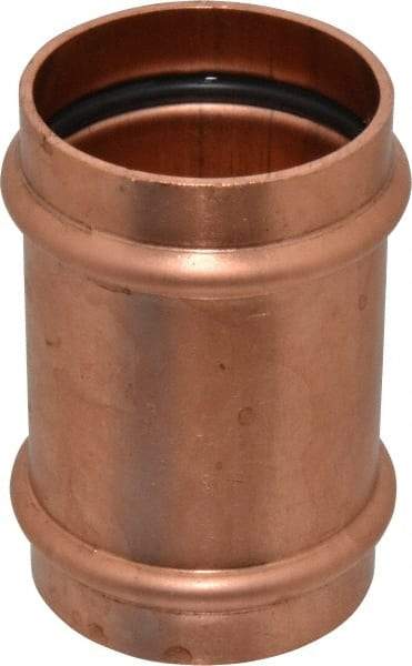 NIBCO - 2" Wrot Copper Pipe Coupling without Stop - P x P, Press Fitting - Eagle Tool & Supply