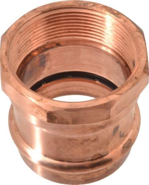 NIBCO - 2" Wrot Copper Pipe Adapter - P x F, Press Fitting - Eagle Tool & Supply