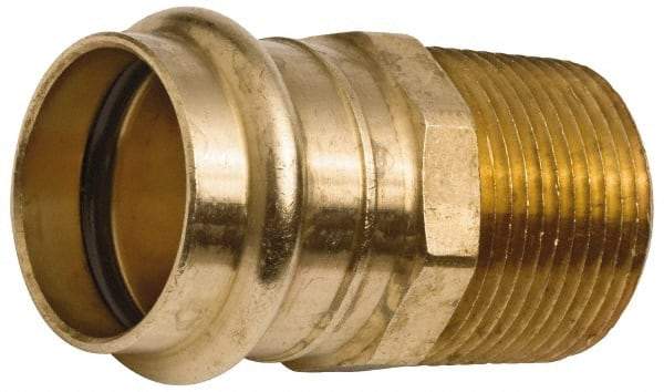 NIBCO - 1-1/4 x 1" Wrot Copper Pipe Adapter - P x M, Press Fitting - Eagle Tool & Supply