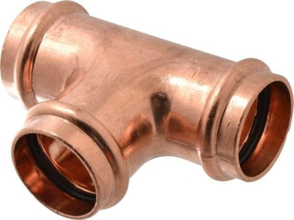 NIBCO - 1-1/2" Wrot Copper Pipe Tee - P, Press Fitting - Eagle Tool & Supply