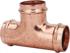 NIBCO - 2" Wrot Copper Pipe Tee - P, Press Fitting - Eagle Tool & Supply