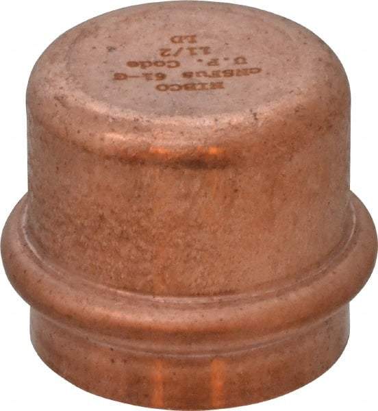 NIBCO - 1-1/2" Wrot Copper Pipe End Cap - P, Press Fitting - Eagle Tool & Supply