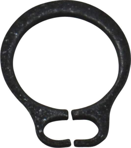 Value Collection - 0.117" Groove Diam, 1/8" Shaft Diam, Phosphate Spring Steel, Snap External Retaining Rings - 0.012" Groove Width, 0.01" Ring Thickness - Eagle Tool & Supply