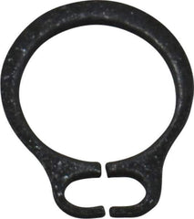 Value Collection - 0.117" Groove Diam, 1/8" Shaft Diam, Phosphate Spring Steel, Snap External Retaining Rings - 0.012" Groove Width, 0.01" Ring Thickness - Eagle Tool & Supply