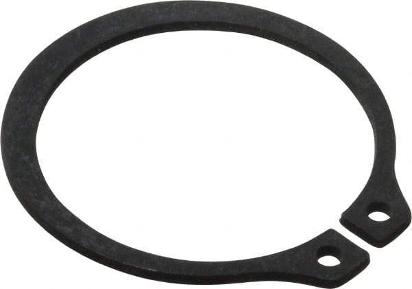 Value Collection - 1.118" Groove Diam, 1-3/16" Shaft Diam, Phosphate Spring Steel, Snap External Retaining Rings - 0.056" Groove Width, 0.05" Ring Thickness - Eagle Tool & Supply