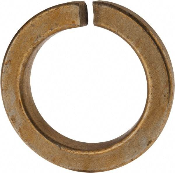 Value Collection - 2", 2.008" ID, 0.422" Thick Split Lock Washer - Grade 8 Spring Steel, Zinc Yellow Dichromate Finish, 2.008" Min ID, 2.039" Max ID, 2.936" Max OD - Eagle Tool & Supply
