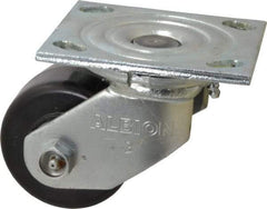 Albion - 3-1/4" Diam x 2" Wide x 4-1/4" OAH Top Plate Mount Swivel Caster - Phenolic, 700 Lb Capacity, Roller Bearing, 4 x 4-1/2" Plate - Eagle Tool & Supply
