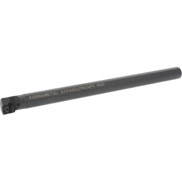 Kennametal - 19.56mm Min Bore Diam, 254mm OAL, 5/8" Shank Diam, A-SCLP-AP Indexable Boring Bar - CP.. Insert, Screw Holding Method - Eagle Tool & Supply