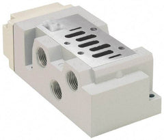 Parker - 1/2" Solenoid Valve Subbase 5599-2 - Use with H2 Series Solenoid Valves - Eagle Tool & Supply