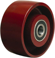 Hamilton - 4 Inch Diameter x 2 Inch Wide, Cast Iron Caster Wheel - 1,000 Lb. Capacity, 2-1/4 Inch Hub Length, 1/2 Inch Axle Diameter, Precision Ball Bearing - Eagle Tool & Supply