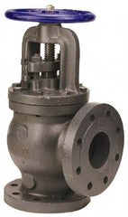 NIBCO - 8" Pipe, Flanged Ends, Iron Renewable Globe Valve - Bronze Disc, Bolted Bonnet, 500 psi WOG, 250 psi WSP, Class 250 - Eagle Tool & Supply