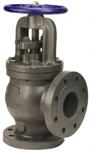 NIBCO - 3" Pipe, Flanged Ends, Iron Renewable Globe Valve - PTFE Disc, Bolted Bonnet, 500 psi WOG, 250 psi WSP, Class 250 - Eagle Tool & Supply