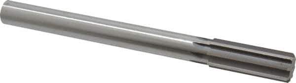 Made in USA - 1" High Speed Steel 8 Flute Chucking Reamer - Straight Flute, 7/8" Straight Shank, 2-3/4" Flute Length, 10-1/2" OAL - Eagle Tool & Supply