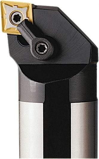 Seco - 63mm Min Bore Diam, 400mm OAL, 50mm Shank Diam, S-MCLN Indexable Boring Bar - 70mm Max Bore Depth, CNM.. 1606.. Insert, Pin & Clamp Holding Method - Eagle Tool & Supply