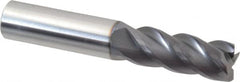 ProMax - 1/2" Diam 4 Flute Solid Carbide 0.015" Corner Radius End Mill - Eagle Tool & Supply