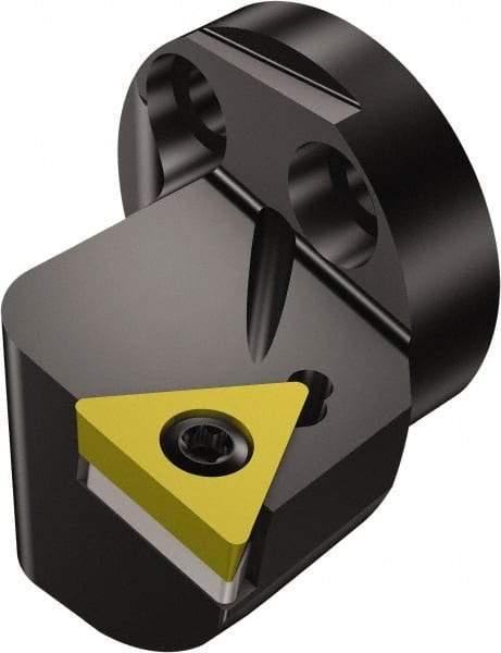 Sandvik Coromant - Right Hand Cut, Size 16, TCMT 110304 Insert Compatiblity, Internal or External Modular Turning & Profiling Cutting Unit Head - 11mm Ctr to Cutting Edge, 20mm Head Length, Through Coolant, Series CoroTurn 107 - Eagle Tool & Supply
