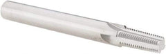 Scientific Cutting Tools - 1/8-27 Thread, 3/8" Shank Diam, Bright Coating, Solid Carbide Straight Flute Thread Mill - 4 Flutes, 3-1/2" OAL, 1/8" Min Noml Diameter - Eagle Tool & Supply