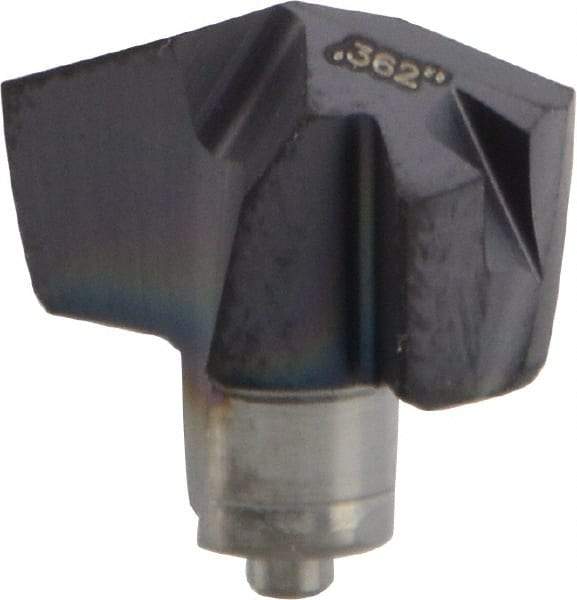 Iscar - Series ICM, 9.19mm Diam Grade IC908 140° Replaceable Drill Tip - Carbide, TiAlN Finish, 9 Seat Size - Eagle Tool & Supply