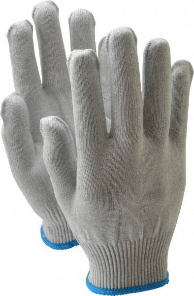 PRO-SAFE - Size L (9) Electrostatic Dissipative (ESD) Fiber Yarns General Protection Work Gloves - For Static Control, Uncoated, Knit Wrist Cuff, Full Fingered, Gray, Paired - Eagle Tool & Supply