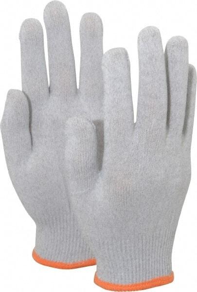 PRO-SAFE - Size M (8) Electrostatic Dissipative (ESD) Fiber Yarns General Protection Work Gloves - For Static Control, Uncoated, Knit Wrist Cuff, Full Fingered, Gray, Paired - Eagle Tool & Supply