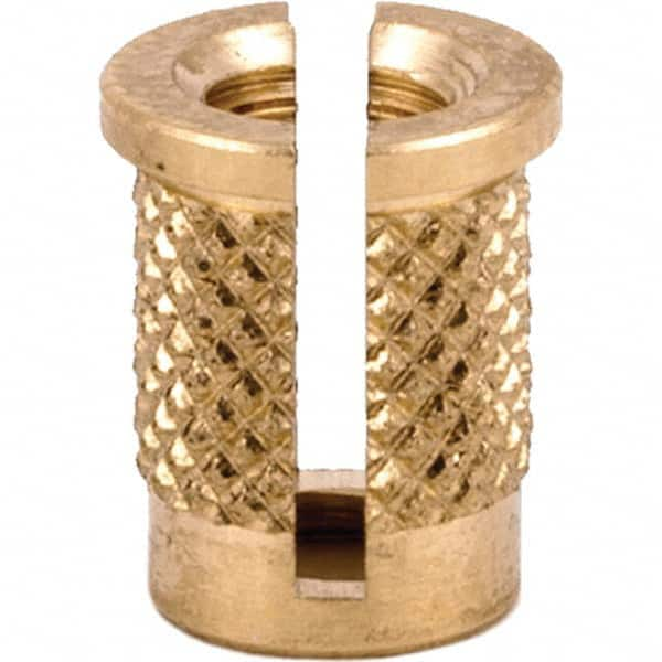 E-Z LOK - Press Fit Threaded Inserts Type: Flanged For Material Type: Plastic - Eagle Tool & Supply