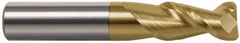 Accupro - 5/8" Diam 2 Flute Solid Carbide 0.12" Corner Radius End Mill - Eagle Tool & Supply