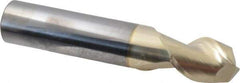 Accupro - 3/4", 2 Flute, Single End, Solid Carbide, 0.06" Corner Radius End Mill - 4" OAL, 45° Helix, Right Hand Flute, 1" LOC, Right Hand Cut - Eagle Tool & Supply