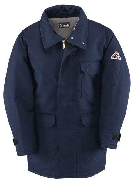 VF Imagewear - Size XL Arc Flash & Flame Resistant/Retardant Jacket - Navy, Cotton & Nylon, Zipper Closure, 58" Chest - Eagle Tool & Supply