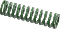 Dayton Lamina - 3/8" Hole Diam, 3/16" Rod Diam, 1-1/4" Free Length, Green Die Spring - 5 Lb Max Deflection, 0.5" Max Deflection, Light Duty, Chromium Vanadium Steel - Eagle Tool & Supply