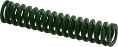 Dayton Lamina - 3/8" Hole Diam, 3/16" Rod Diam, 1-3/4" Free Length, Green Die Spring - 3.59 Lb Max Deflection, 0.69" Max Deflection, Light Duty, Chromium Vanadium Steel - Eagle Tool & Supply