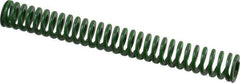 Dayton Lamina - 3/8" Hole Diam, 3/16" Rod Diam, 3" Free Length, Green Die Spring - 2.13 Lb Max Deflection, 1.2" Max Deflection, Light Duty, Chromium Vanadium Steel - Eagle Tool & Supply